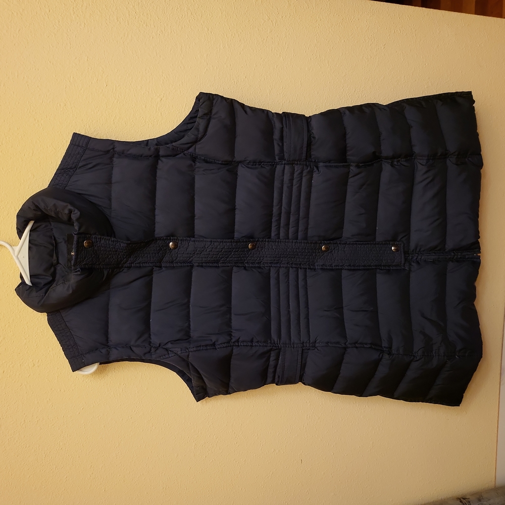 💙💙Long Navy Blue Down Vest XL